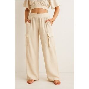 Aerie | Breezy Gauze Cargo Pants | Size XS